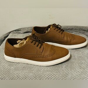 Aldo Brown Leather Wingtip Derby Sneakers Size 10.5
